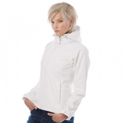 Plain Hooded softshell /women B&C